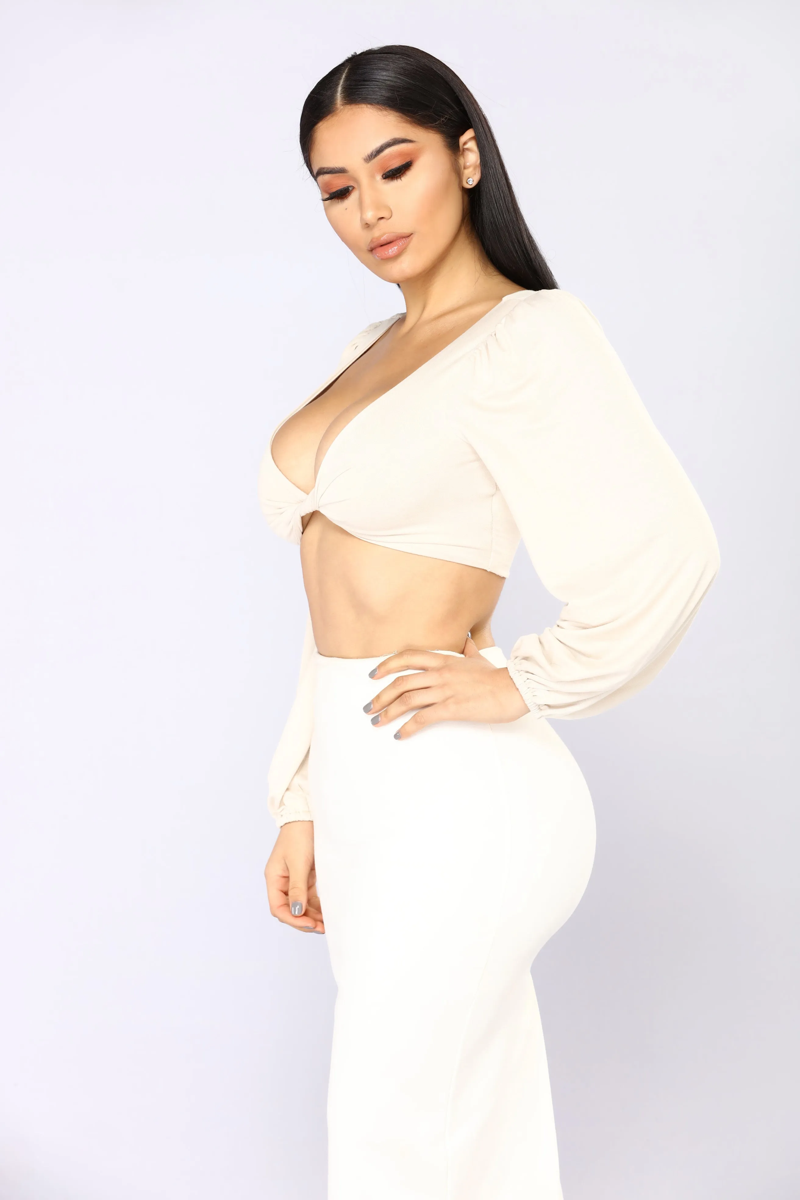 All Twisted Top - Cream