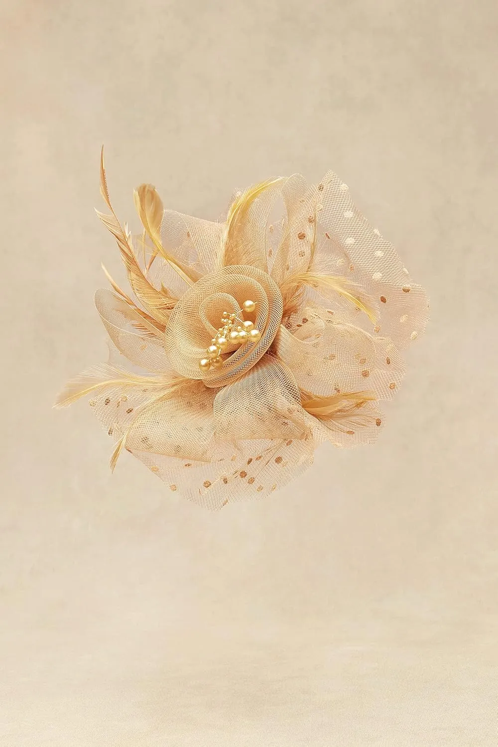BABEYOND Fascinator Hats for Women Tea Party Hat Kentucky Fascinators Headband Derby Hats Wedding Flower Feathers Hair Clip
