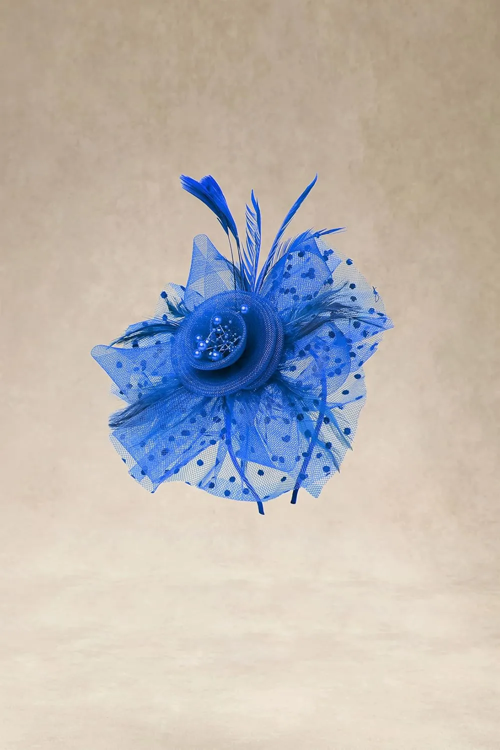 BABEYOND Fascinator Hats for Women Tea Party Hat Kentucky Fascinators Headband Derby Hats Wedding Flower Feathers Hair Clip