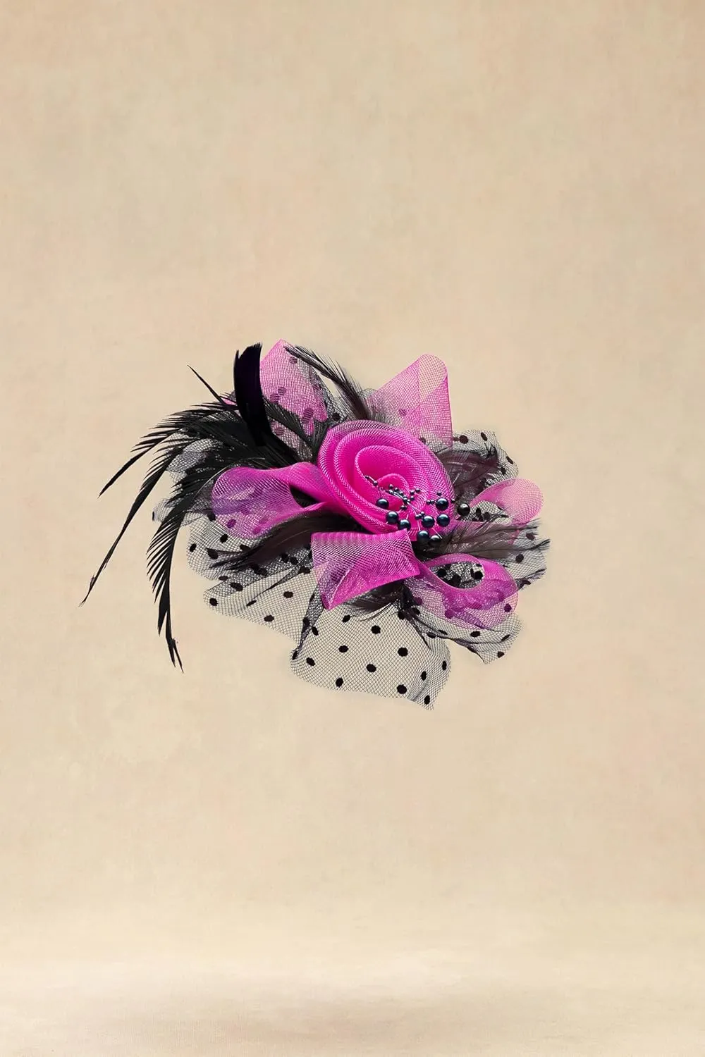 BABEYOND Fascinator Hats for Women Tea Party Hat Kentucky Fascinators Headband Derby Hats Wedding Flower Feathers Hair Clip