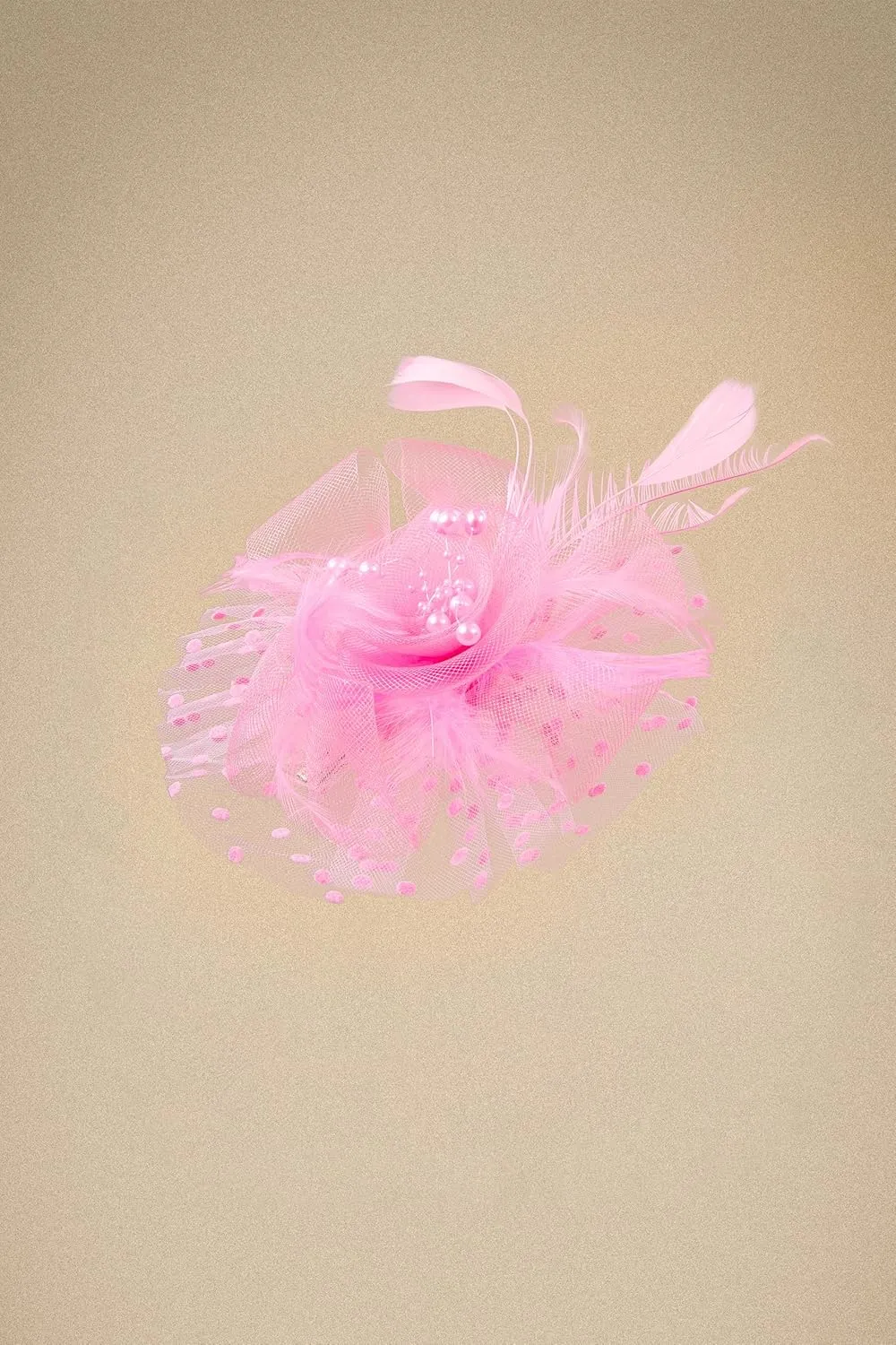 BABEYOND Fascinator Hats for Women Tea Party Hat Kentucky Fascinators Headband Derby Hats Wedding Flower Feathers Hair Clip