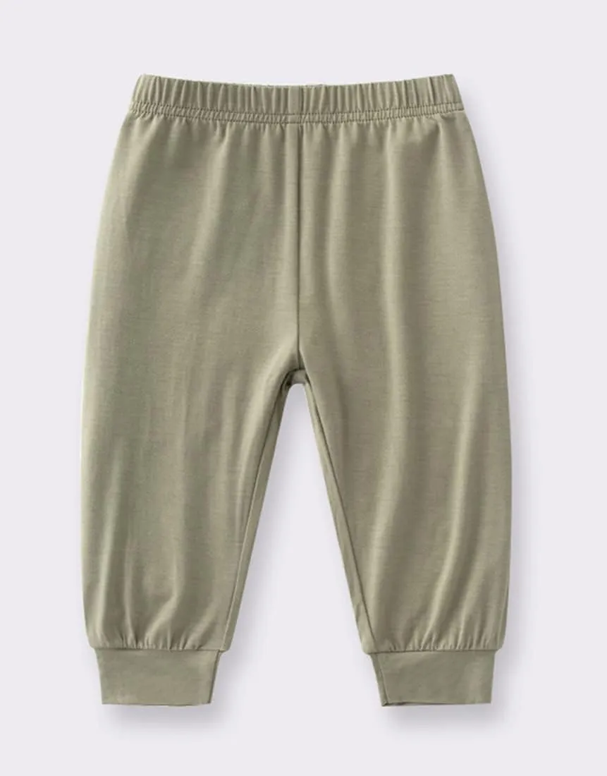 Baby Boys Viscose from Bamboo Clothes Set Infant Toddler Summer 2-Piece Short Sleeve and Pant Set Playwear