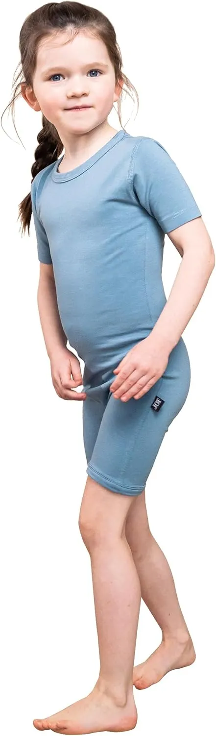 Berlin Body Zipper For Kids | Blue | Onesie Bodyshort With Zipper | Adaptive Clothing For Children With Special Needs