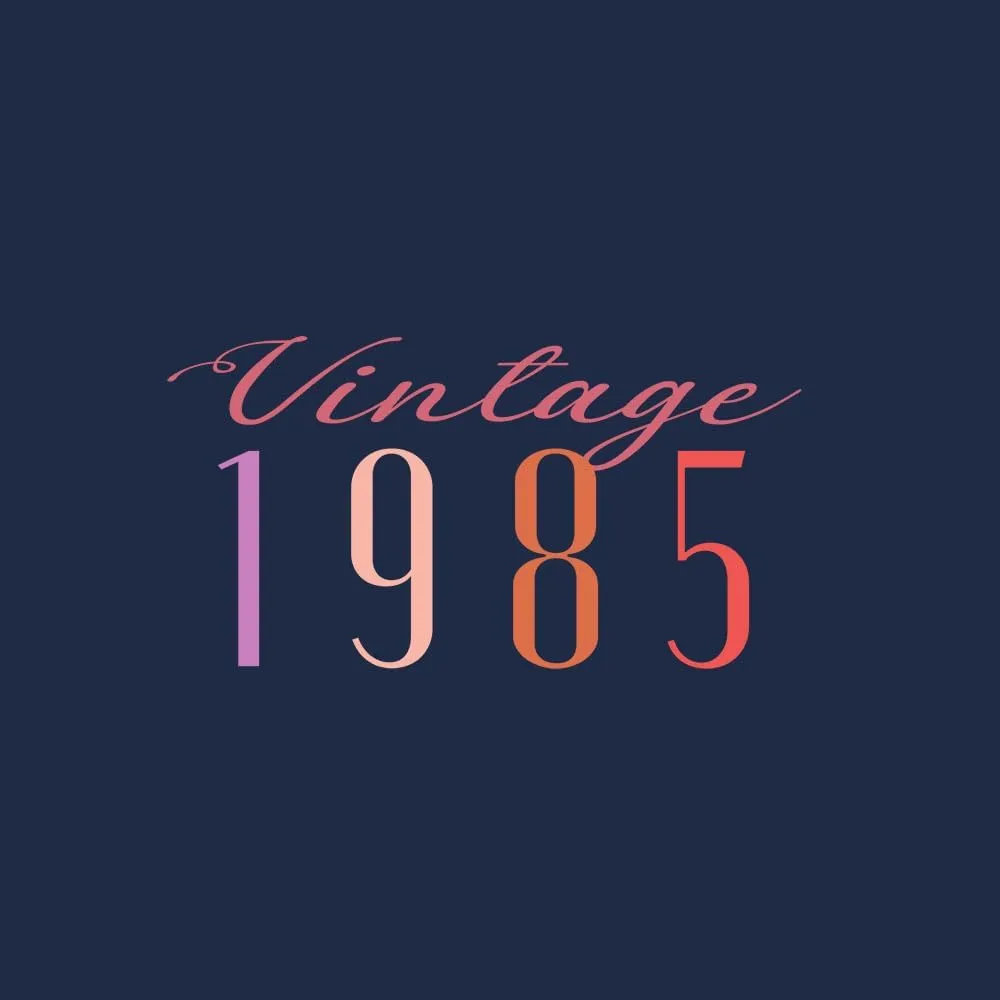 Birthday Party Gifts T Shirts for Women and Men Vintage 1985 Original Parts Funny Tee Graphic
