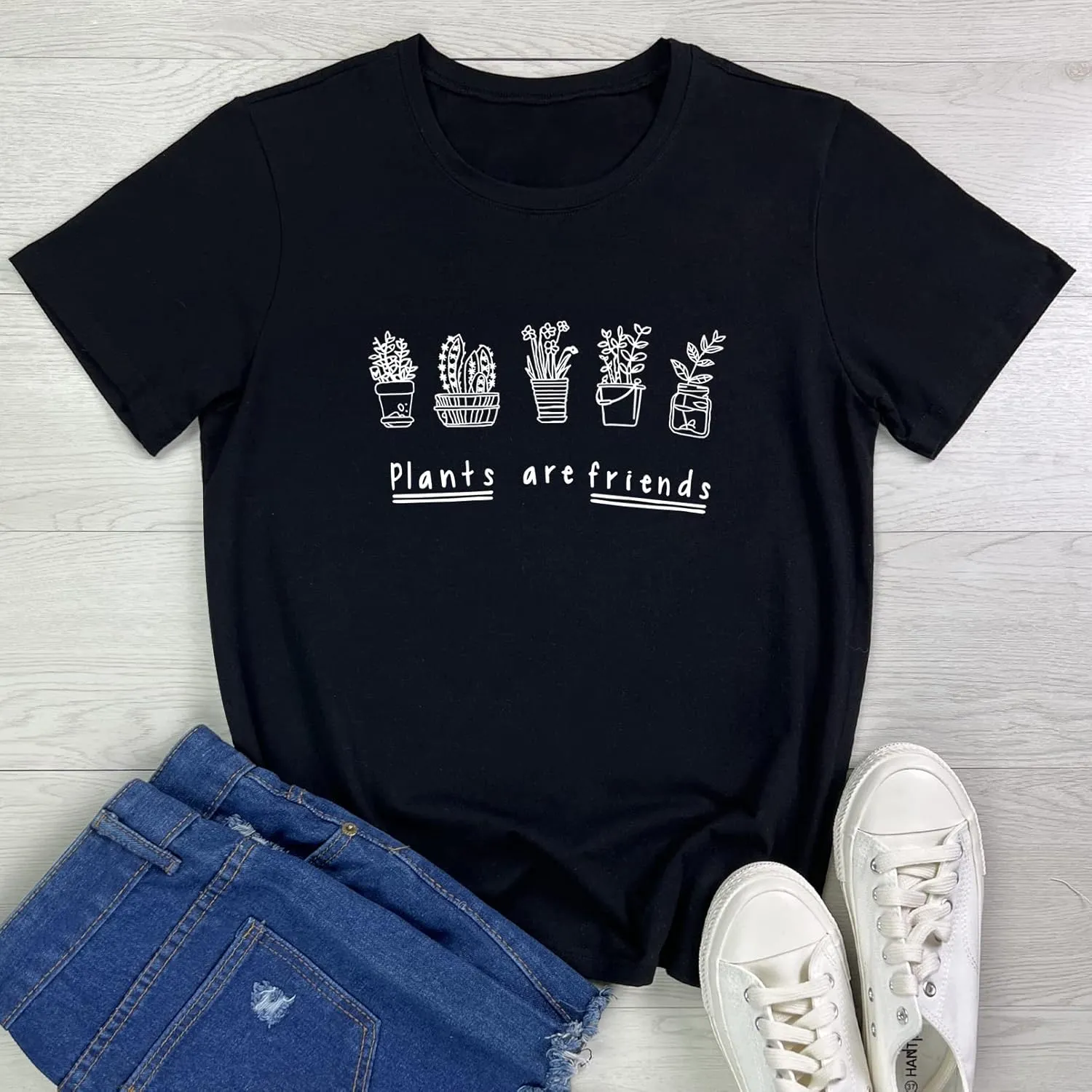 BLACKMYTH Women's Graphic Funny T Shirt Cute Tops Teen Girl Tees