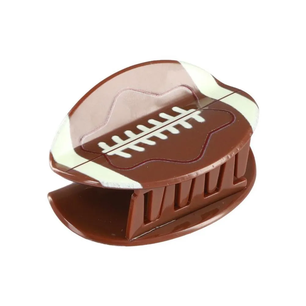 Brown Rugby Hair Claw,Hair Clips for Women,Creative Ball Theme Hair Clamp Rugby Hair Clips,Sports Hair Accessories,Headwear Hair Barrettes Hair Ornament for Women Girls Hair Clips(7cm)