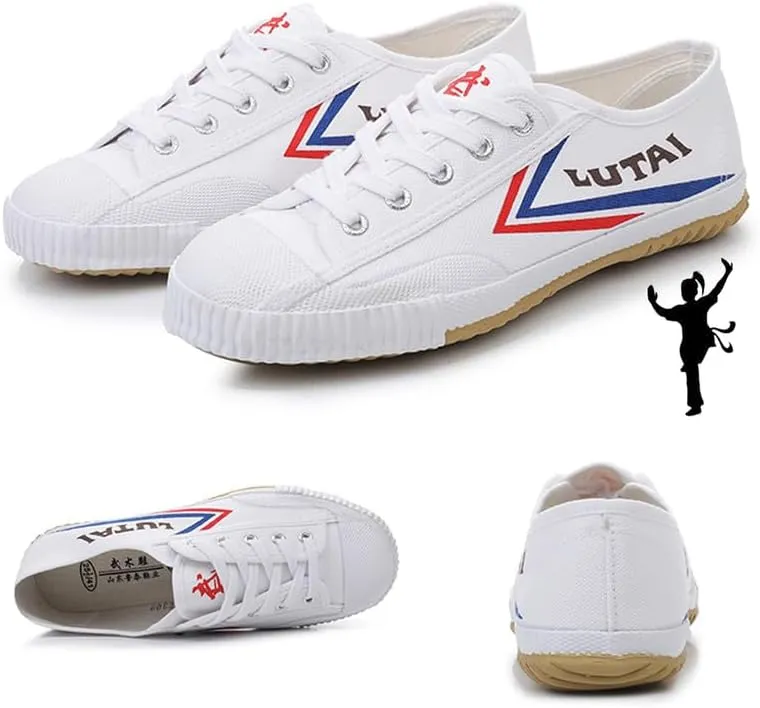 Canvas Martial Arts Shoes Low Top Breathable Canvas Sneakers for Kung Fu, Parkour, Comfortable Casual Walking Shoes