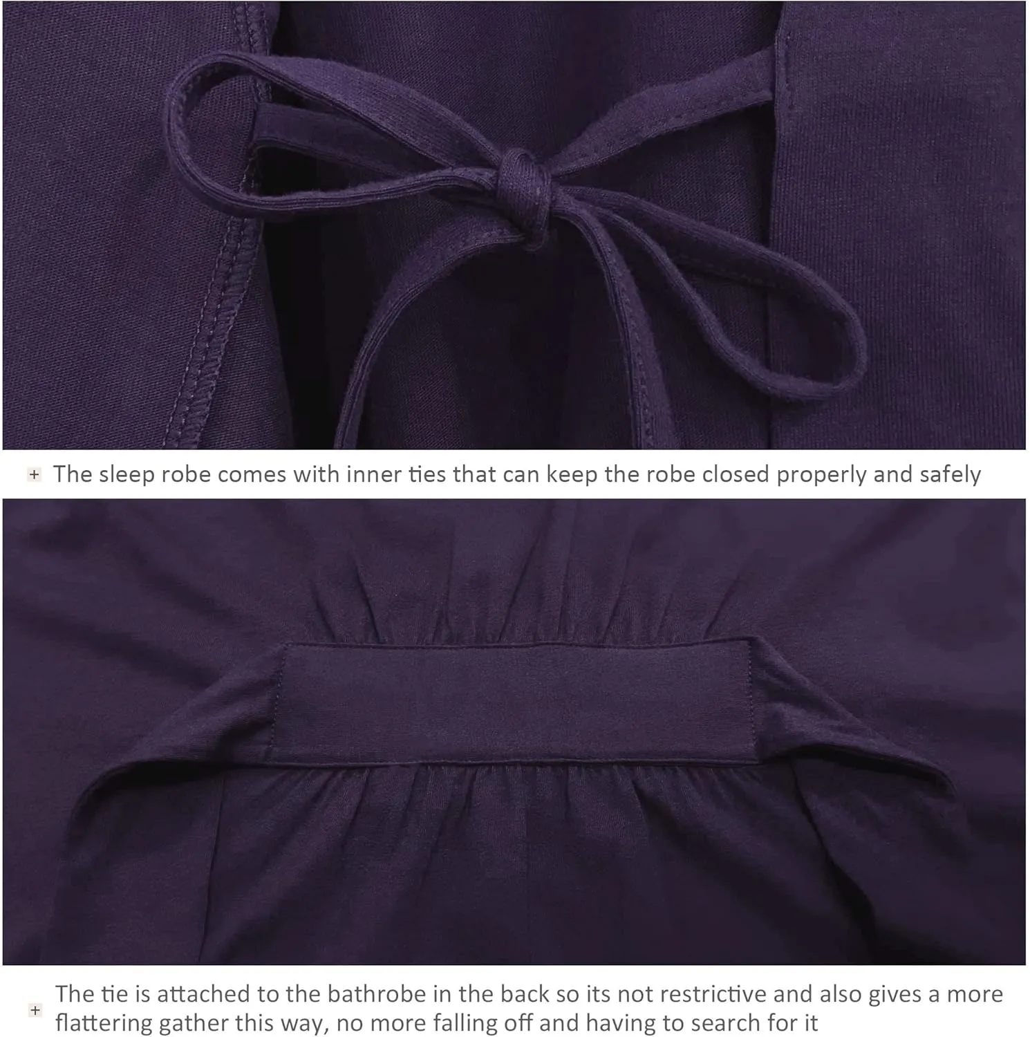 COLORFULLEAF Womens Bamboo Short Robes Lightweight Kimono Cotton Robe Soft Knit Bathrobe Ladies Loungewear with Pockets