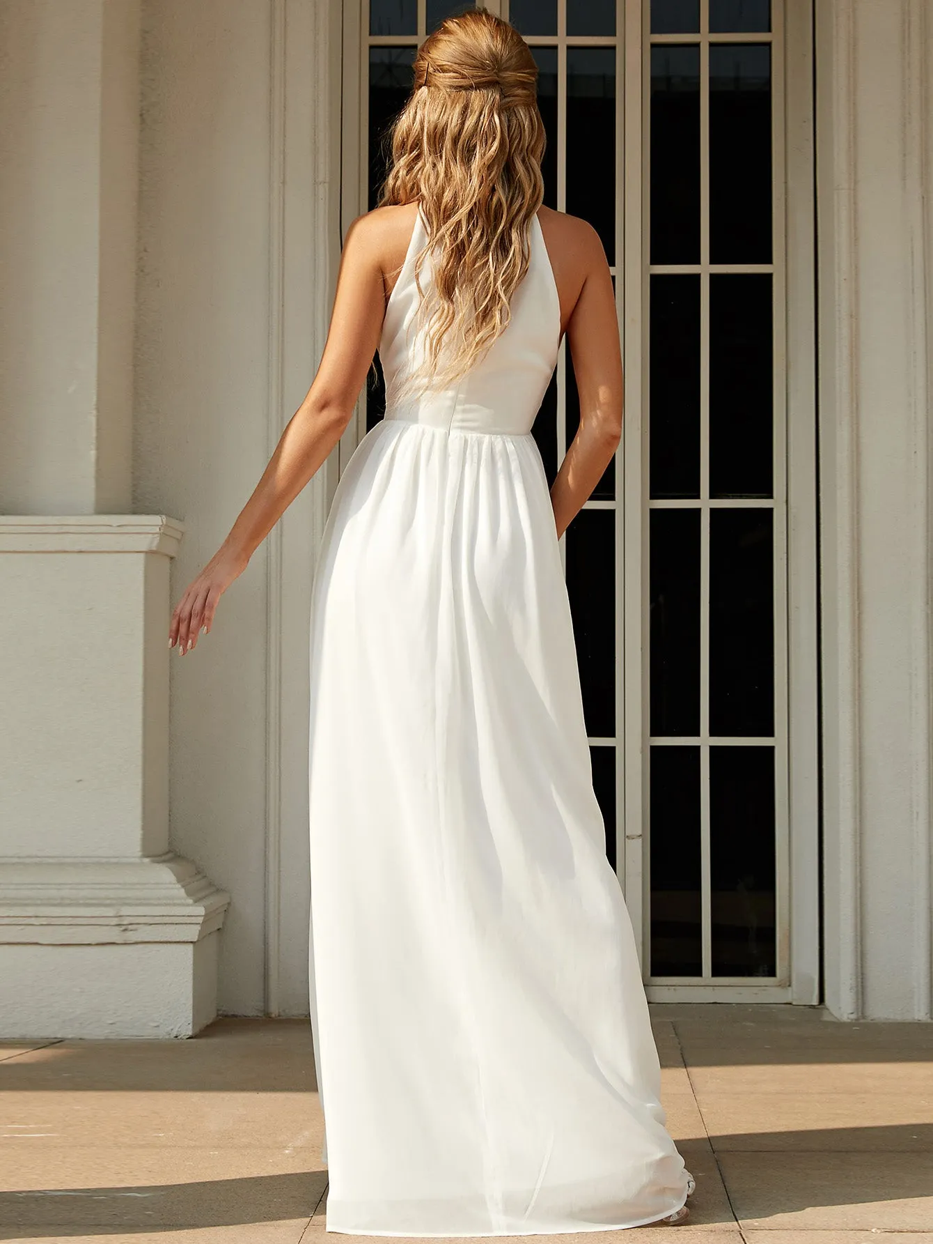 Cutout Grecian Maxi Dress