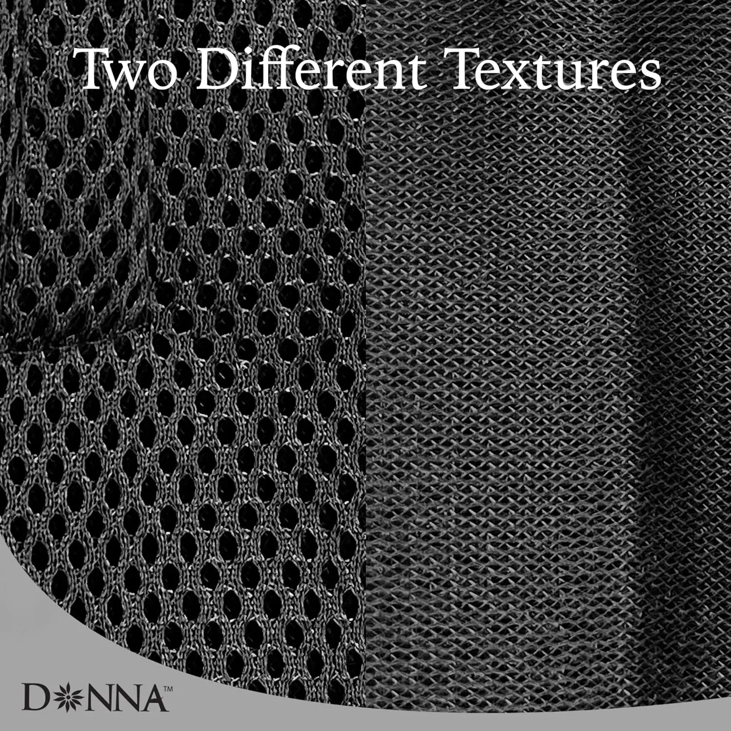 DONNA Deluxe Foam Velcro Headband, Silk Hair Wraps for Face Wash, Makeup and Hair Accessories BLACK