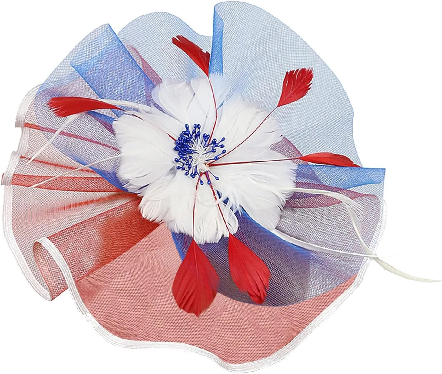 Feathers Fascinator Wedding Hats for Women Vintage Headpiece Carnival Tea Parties Headwear