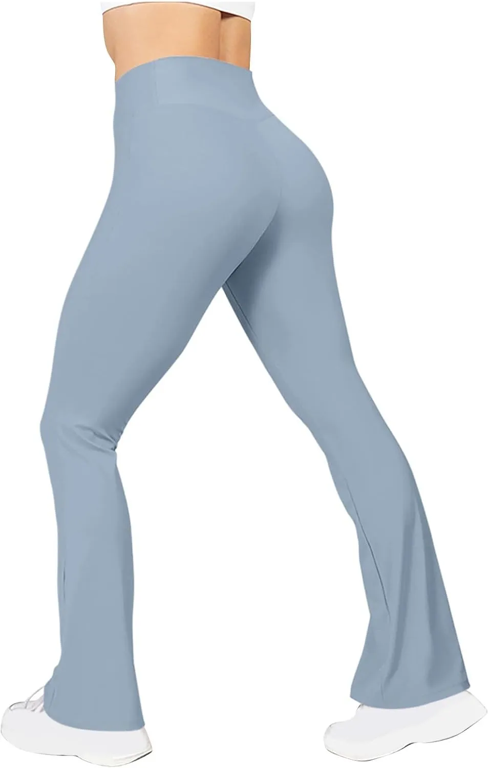 Flare Leggings for Women High Waisted Crossover Yoga Athletic Flared Pants Bootcut Casual Stretch Gym Workout Clothes
