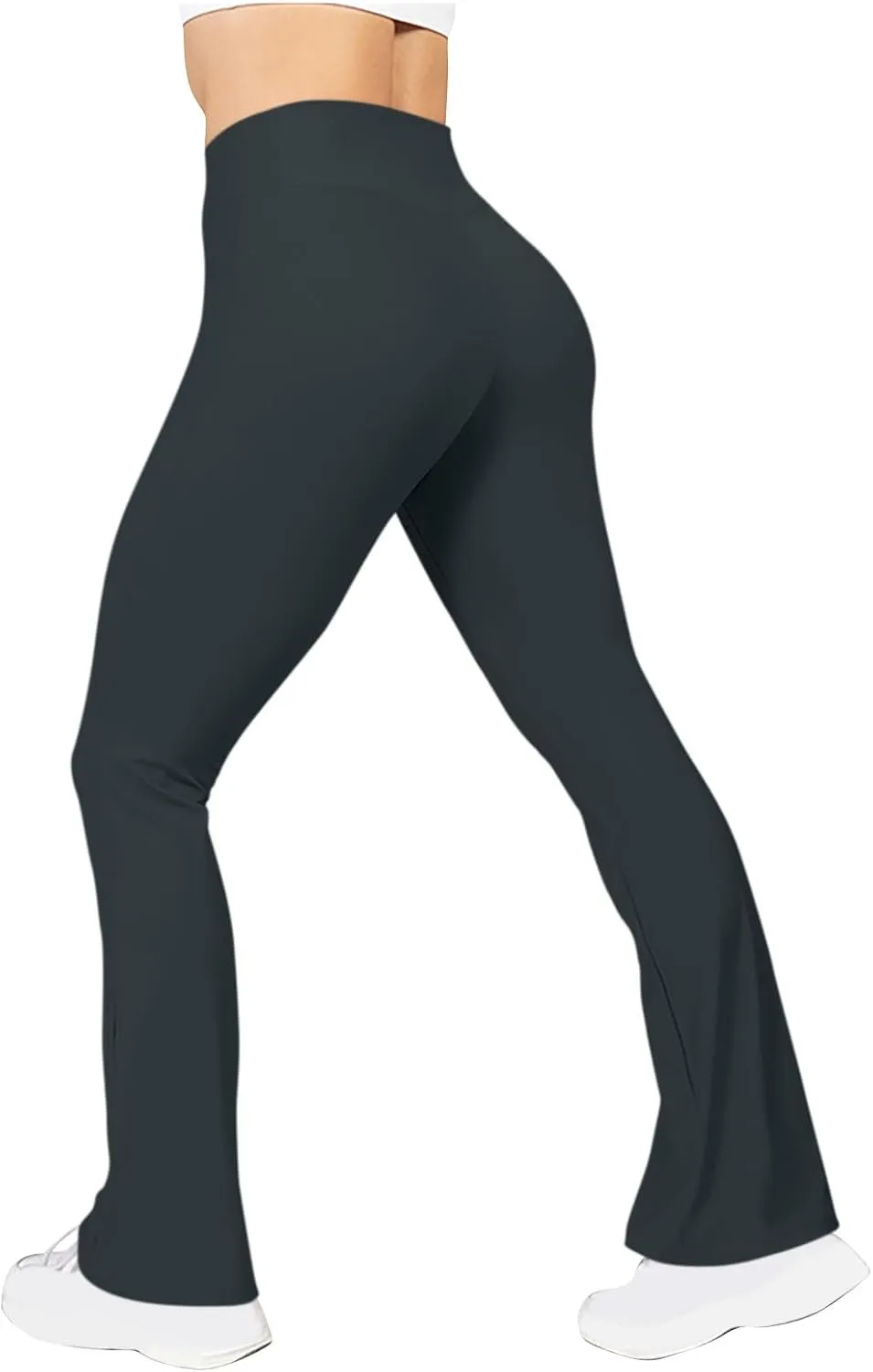 Flare Leggings for Women High Waisted Crossover Yoga Athletic Flared Pants Bootcut Casual Stretch Gym Workout Clothes