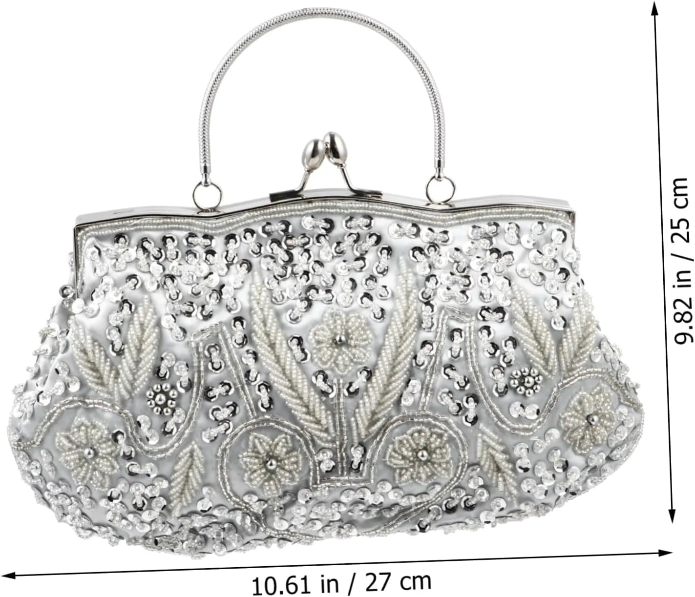 GALPADA 1pc Dinner Bag Evening Handbag Women Party Banquet Bag Handmade Clutch Bag Artificial Pearls Clutch Bag