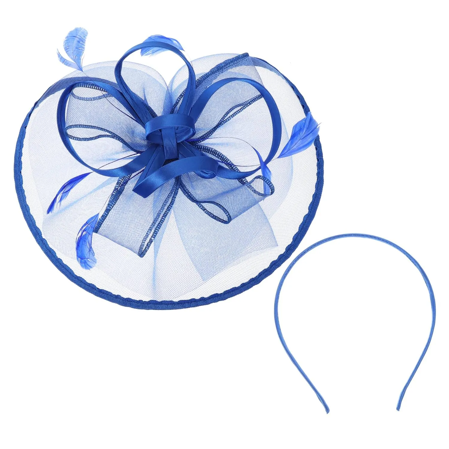 Hat for Women Elegant Quill Flower Mesh Headband for Tea Parties Weddings and Special Events Stylish Hair Clip Accessory