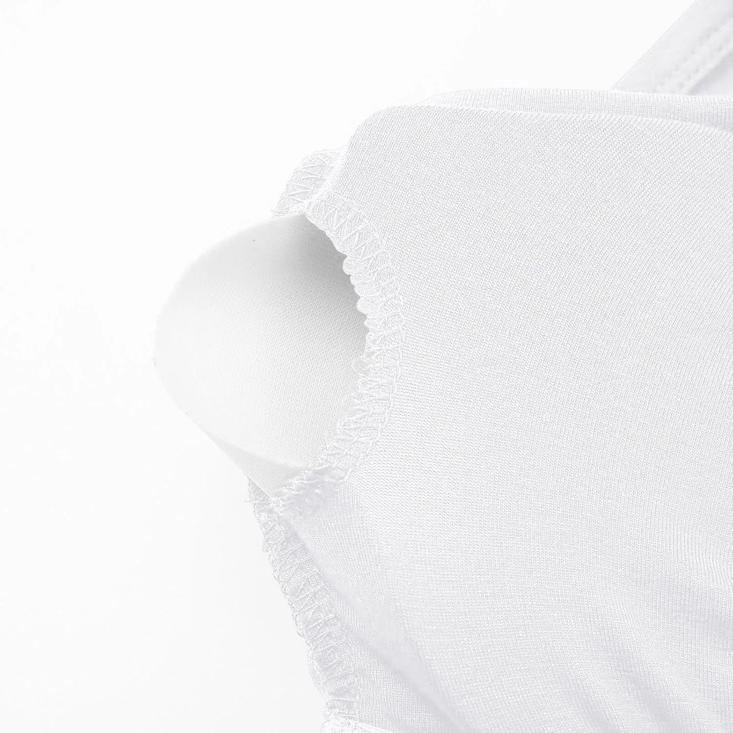 Heevina Tank Tops with Built in Bras Hollow Out Camisole for Women Cami Solid Color Vest Casual Summer
