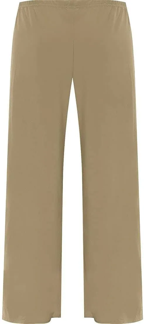 Hina Fashion Womens Stretchy ITY Wide Leg Palazzo Full Length Flared Drawstring Pants Plus Size Trousers