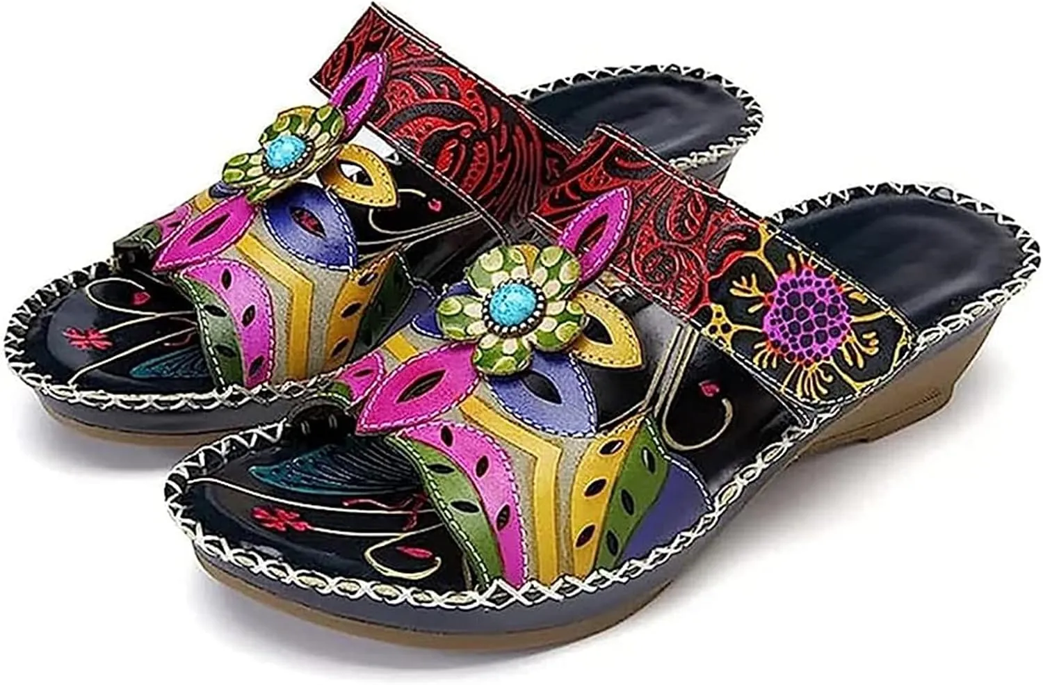 Ladmiple Sandals Women Comfortable Dressy Arch Support Orthotic Slides Open Toe Walking Summer Orthopedic Flip Flops 2024