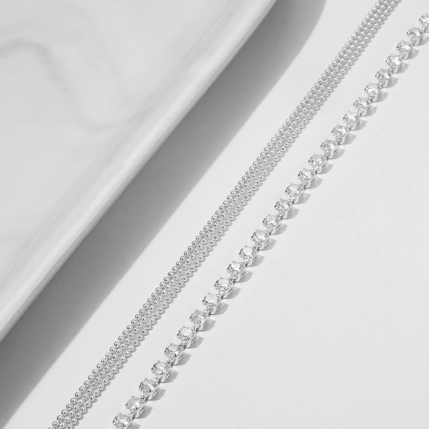 Layered Ankle Bracelets for Women 18K Gold Plated Dainty Fishbone Snake Chain Fine Bead Paperclip Peach Heart Anklets for Women Waterproof Minimalist Simple Anklets Fashion Summer Jewelry Anklet For Women