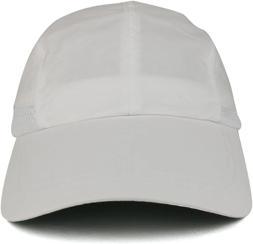 Lightweight UV 50  UPF Cool Crown Mesh Lined Sunshield Long Bill Cap