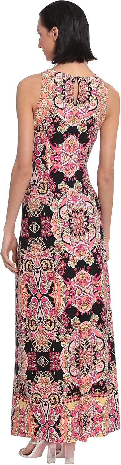 London Times Women's Dual Slit Maxi Dress Vacation Occasion Event Guest of