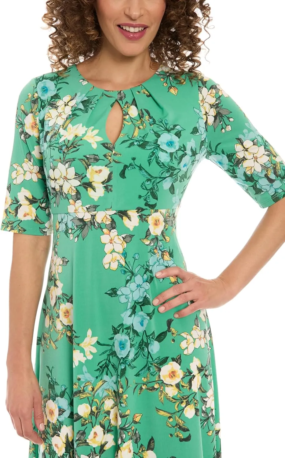 London Times Women's Ref Body T6564m with Bodice Pleats at Neck from T4470m