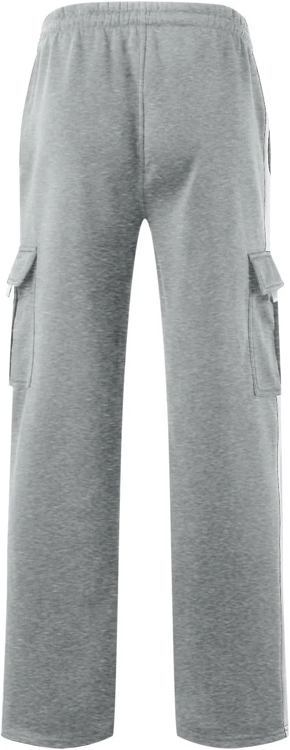 Mens Cargo Pants Relaxed Fit Tactical Pants Outdoor Hiking Athletic Sweatpants with Multi Pockets