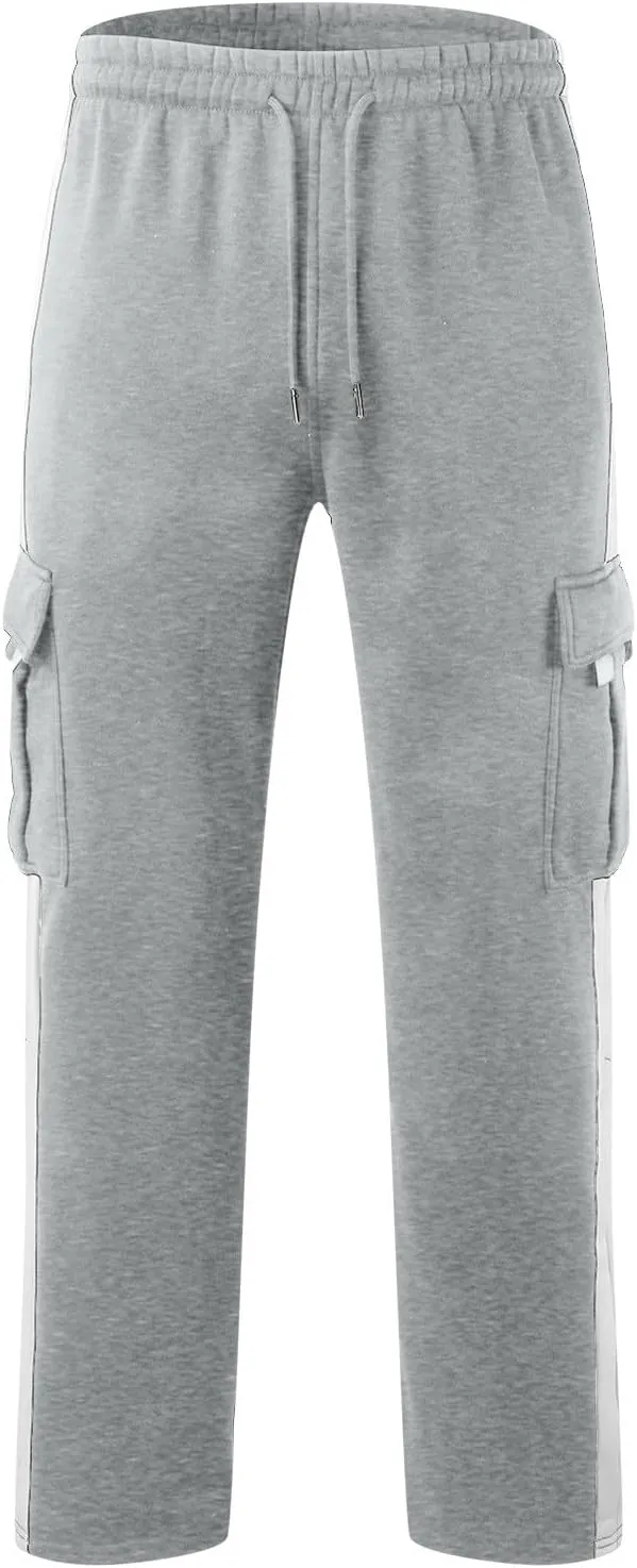 Mens Cargo Pants Relaxed Fit Tactical Pants Outdoor Hiking Athletic Sweatpants with Multi Pockets