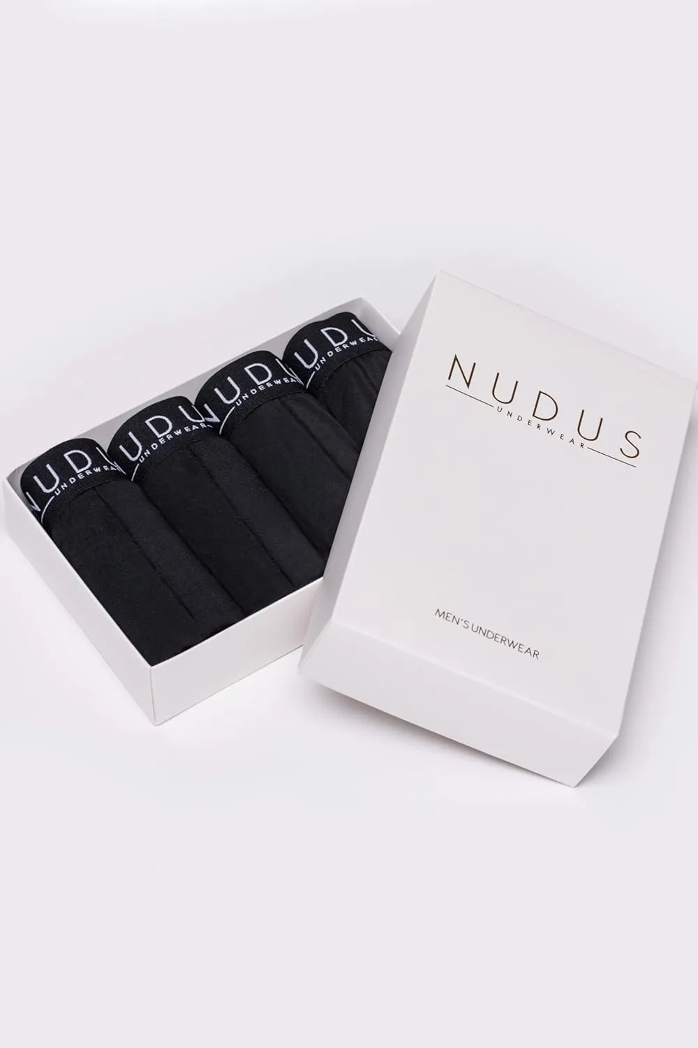 NUDUS Men's Stylish Bamboo Rayon Soft Underwear With Fly - Pack Of 4 Gift Box
