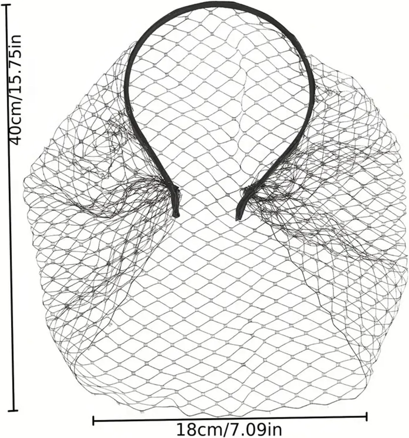 Qiansail Mesh Face Veil Headbands Black Fascinator Headband Tea Party Birdcage Headwear Wedding Hair Accessories for Women
