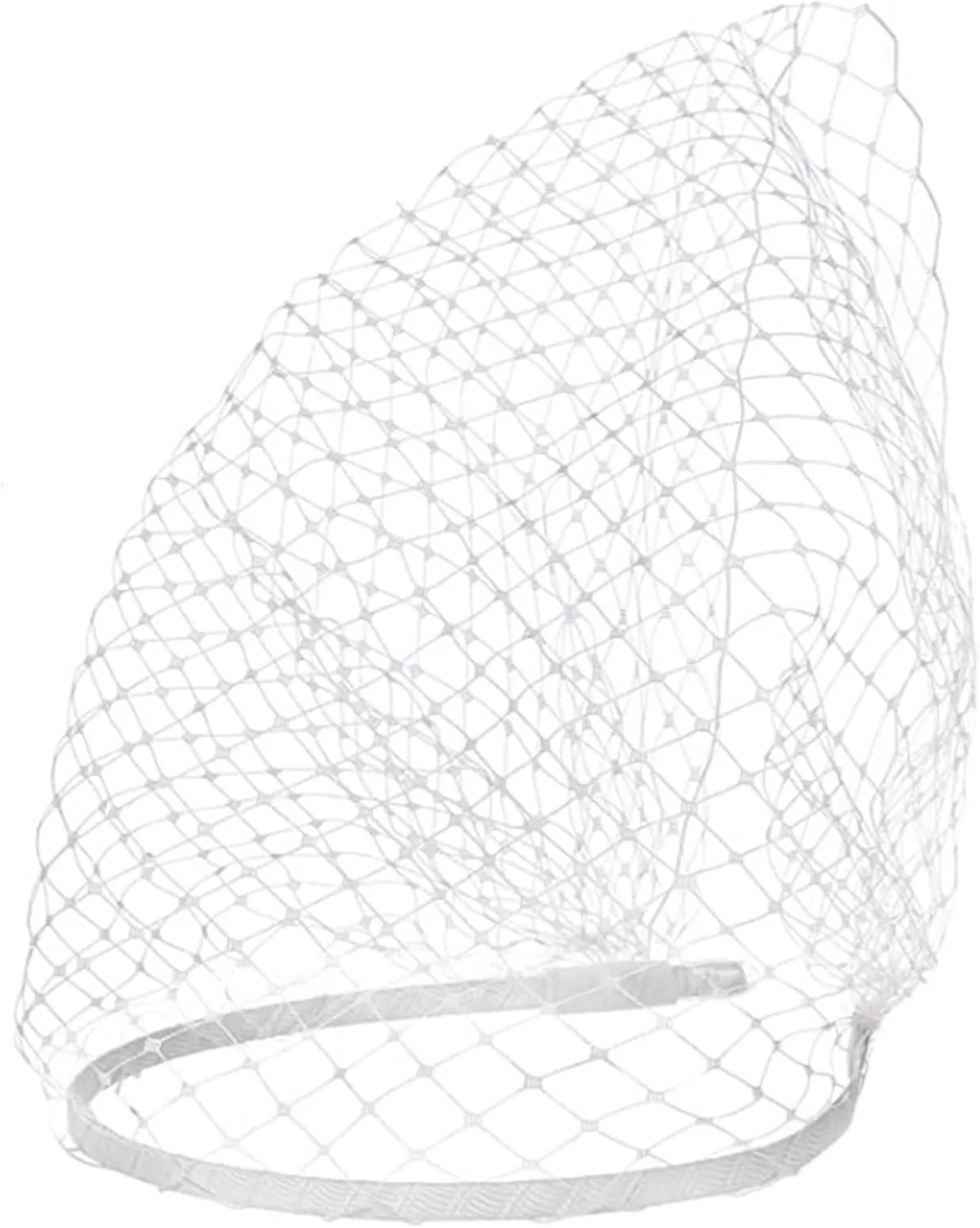 Qiansail Mesh Face Veil Headbands Black Fascinator Headband Tea Party Birdcage Headwear Wedding Hair Accessories for Women