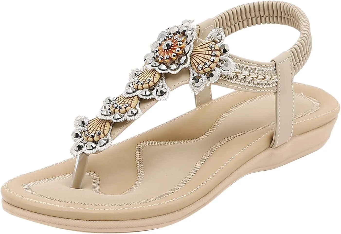 SBGMoSJ Orthopedic Dress Shoes for Women Comfortable Dressy Boots Dressy Walking Sandals Women Comfort Comfort Sandals for Walking Women Gladiator Sandals Beach Shoes Women Nude Wedge Heels