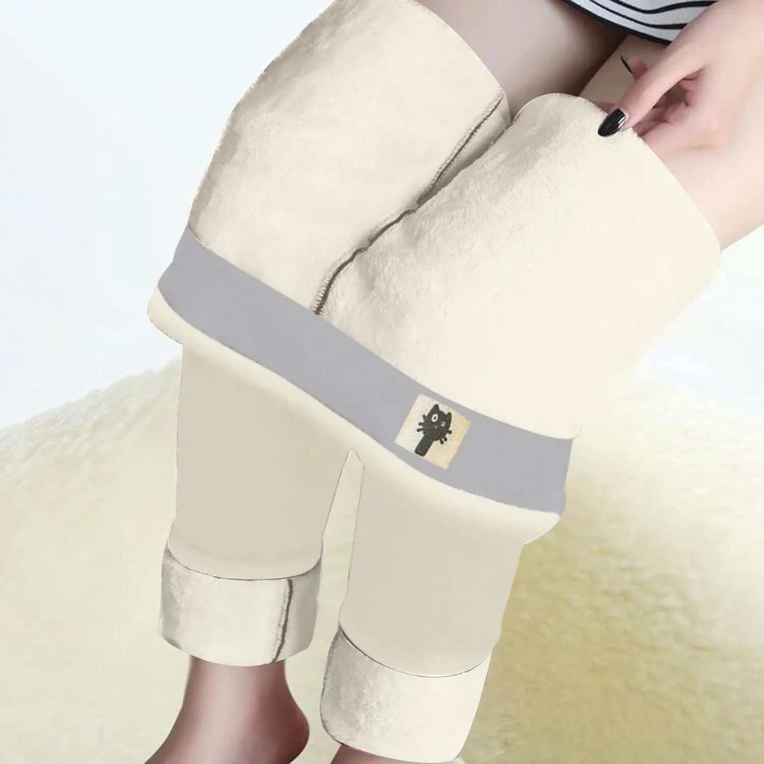 Tights for Women Tops Yoga Drawstring Ultra Light Thermal Baselayer Legging Pant Winter Leggings