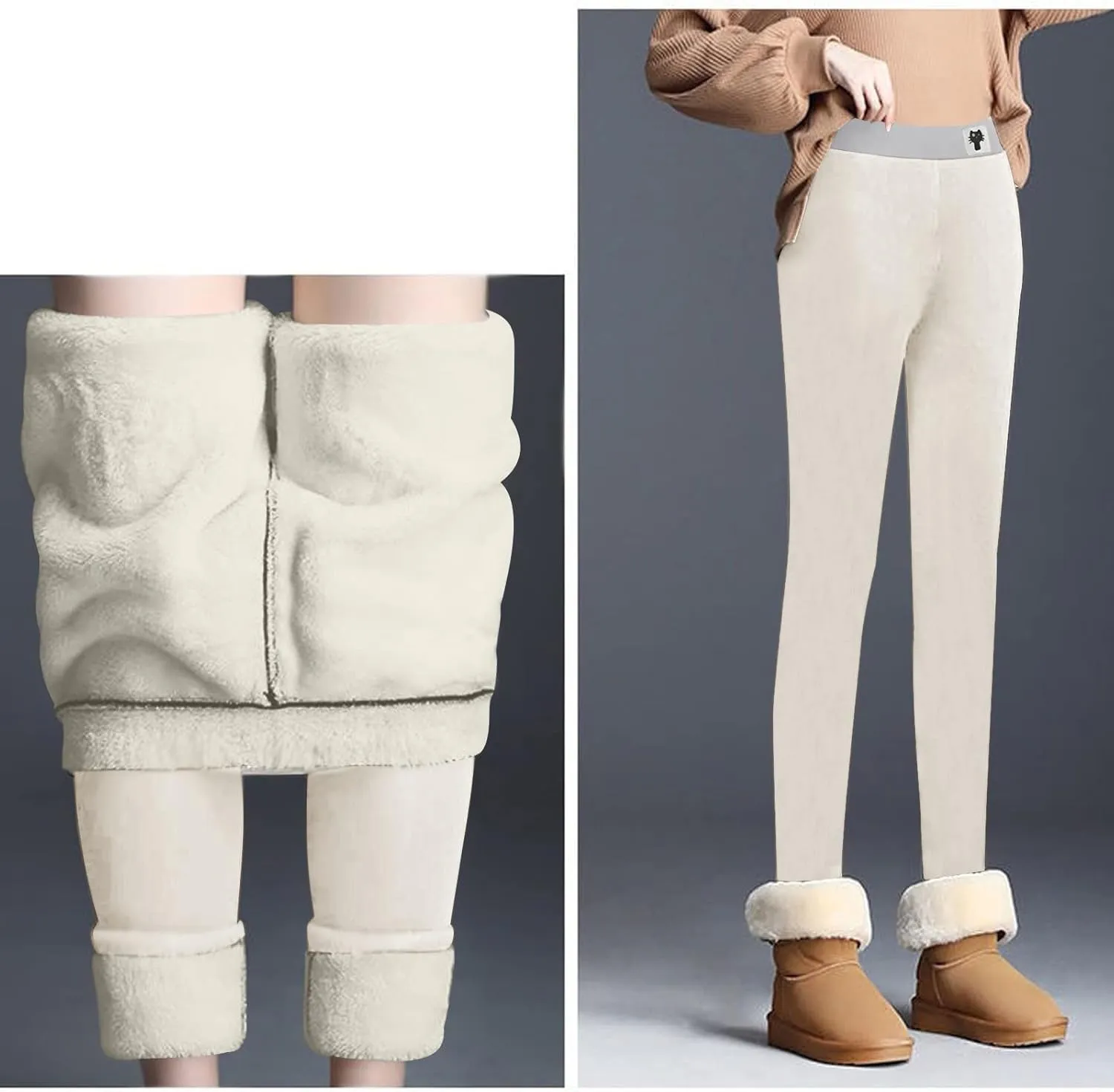 Tights for Women Tops Yoga Drawstring Ultra Light Thermal Baselayer Legging Pant Winter Leggings
