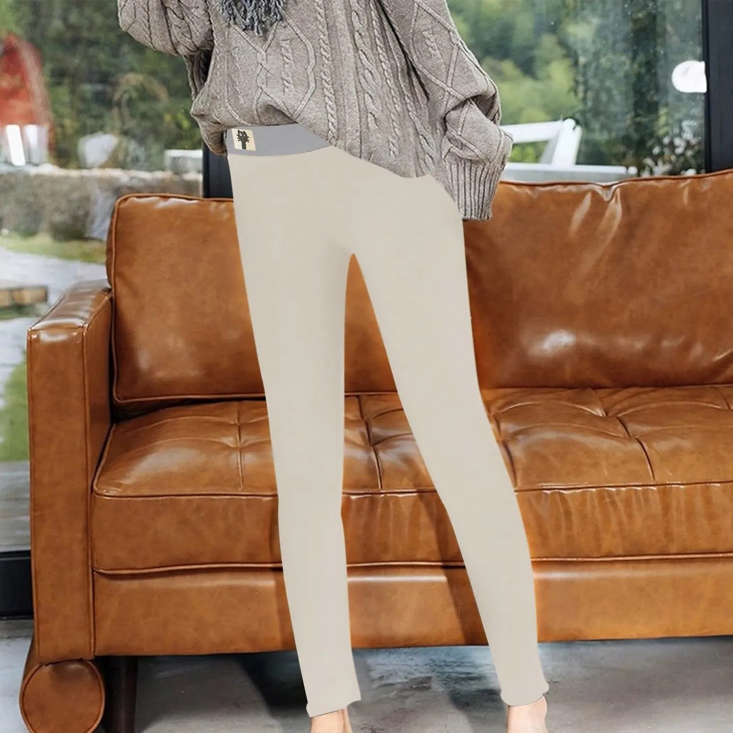 Tights for Women Tops Yoga Drawstring Ultra Light Thermal Baselayer Legging Pant Winter Leggings