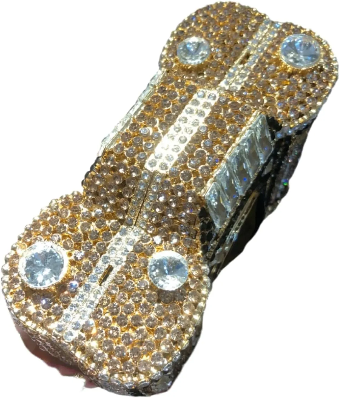 UMREN Novelty Crystal Camera Shaped Clutch Purse for Women Sparkly Rhinestones Evening Clutch Bag Glitter Bridal Prom Handbag
