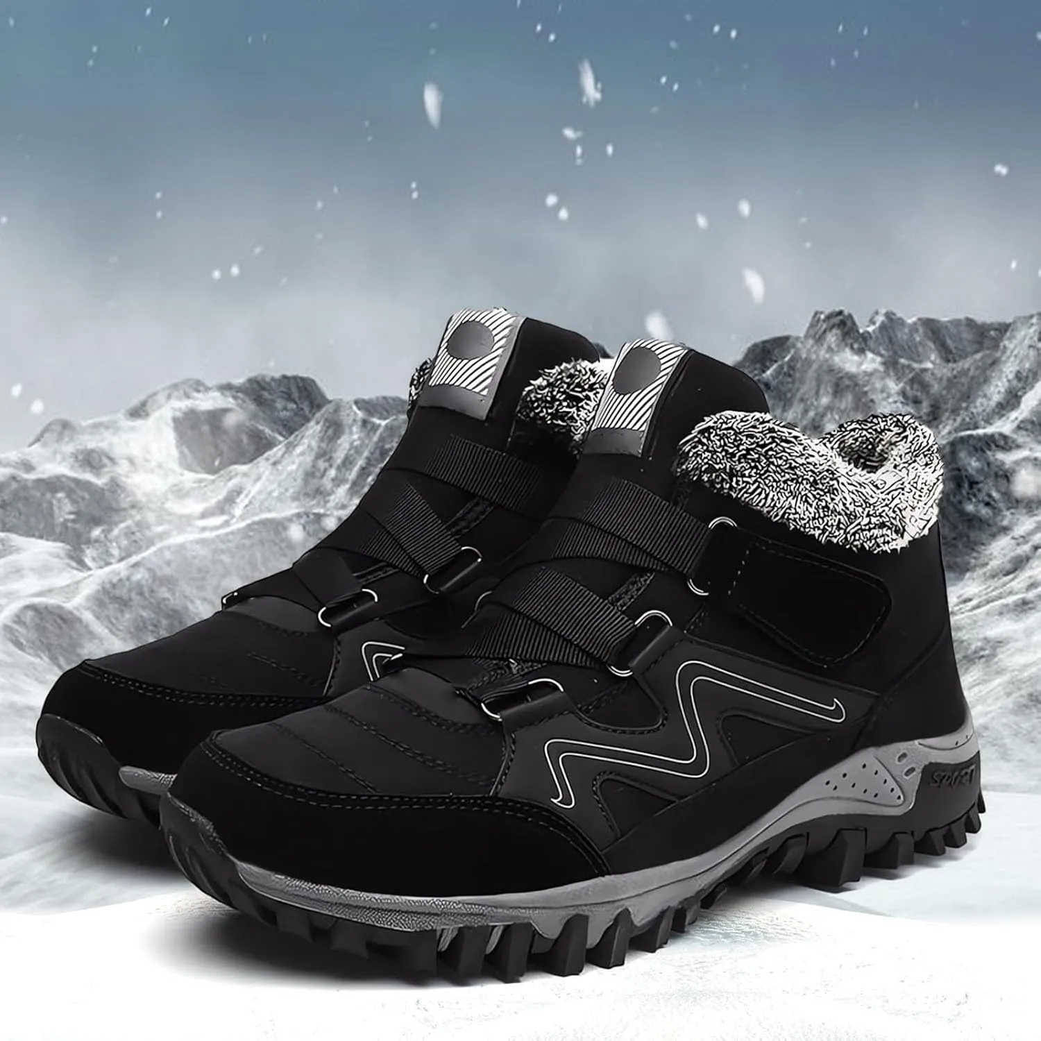 Waterproof Snow Boots for Women Cute Winter Walking Boots for Women Waterproof Winter Ankle Shoes for Women Waterproof Snow Wide Width Winter Boots for Woman Botas De Nieve Para Mujer Talla 4