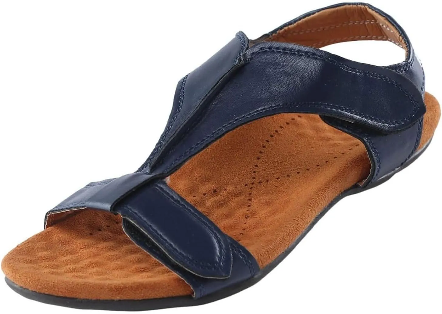 Women Comfortable Sandals Orthotic Walking Orthopedic Arch Support Comfort Cooling Adjustable Strap Walking Sandals T-Strap Open Toe Slip On Beach Flat Sandal Outdoor Going Out Comfort Shoes