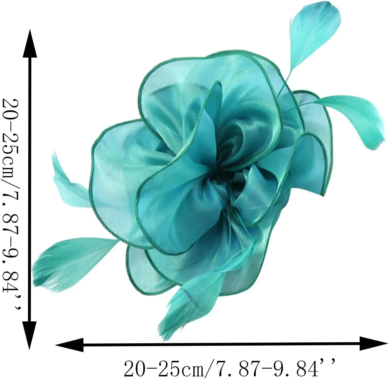 Women Fascinators Hat Flower Mesh Cocktail Tea Party Headband Hair Clip Cocktail Pillbox Hat