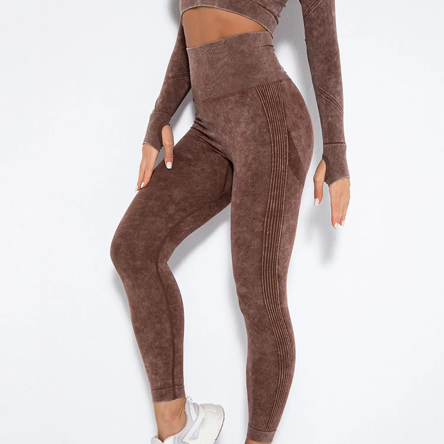 Women High Waisted Yoga Pants Tummy Control Leggings Stretch Workout Pants Cozy Gym Pants Hiking Trouser Lounge Pants
