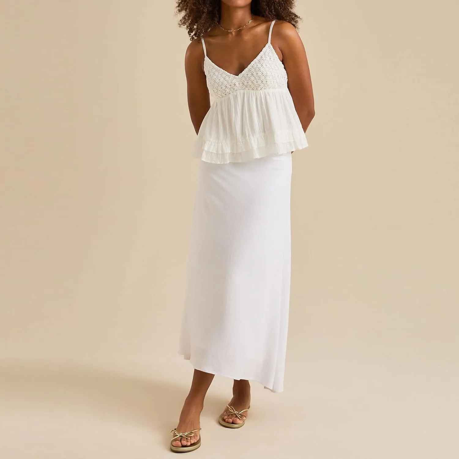 Women Ruched Cami Tops Y2k V Neck Ruffled Babydoll Cami Tops Cute Bow Print Spaghetti Strap Backless Camisole
