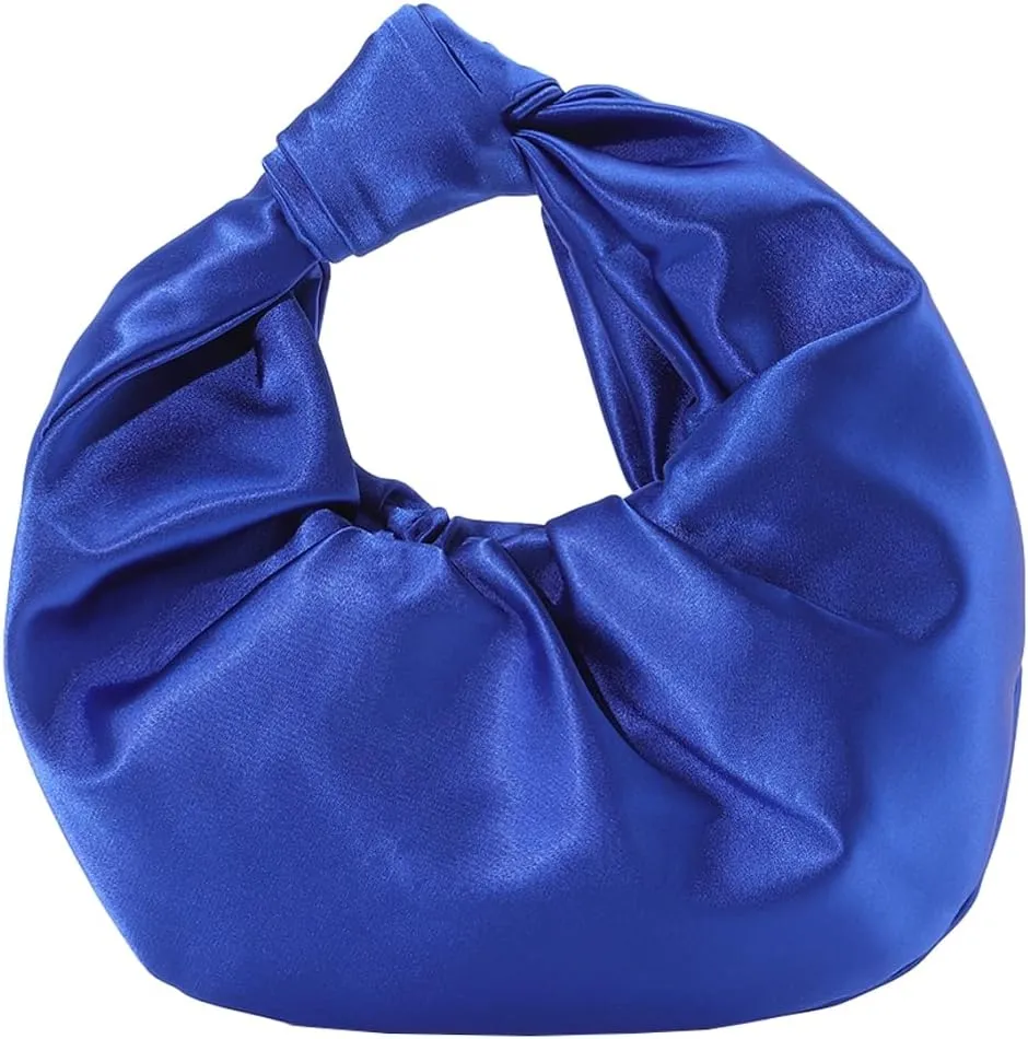 Womens Crescent Evening Banquet Clutch Elegant Pleated Cloud Purse Handbag Ladies Small Tote Bag for Wedding Party