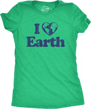 Womens Earth Day T Shirt Funny Awesome Environmental Nature Recycling Tee for Ladies