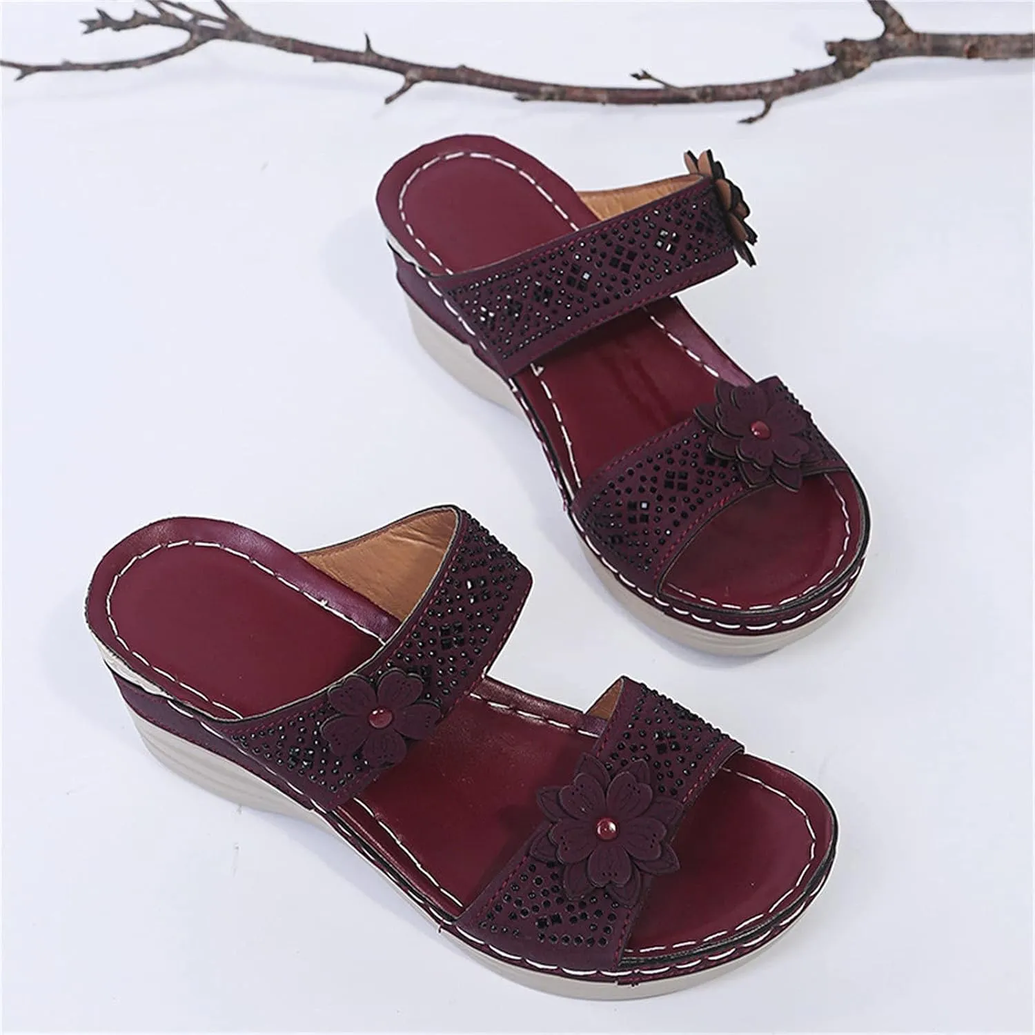Womens Flat Sandals Women Summer Beach Casual Thong Sandals Arch Support Flip Flops for Women Beach Shoes
