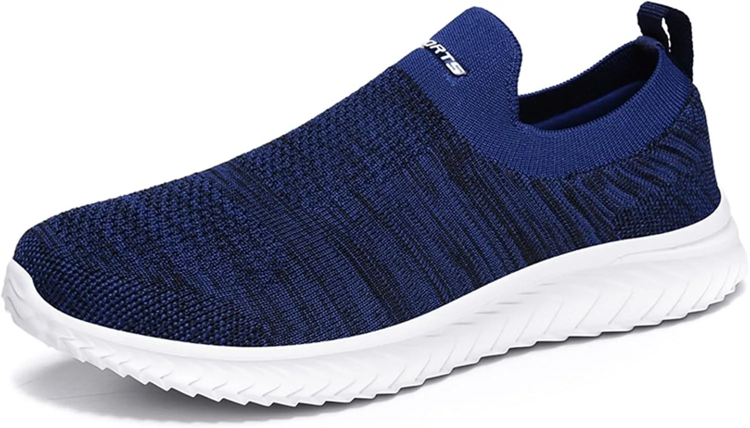 Womens Flat Slip On Sneakers Casual Walking Shoes Lightweight Canvas Comfortable Elastic Non Slip Loafers