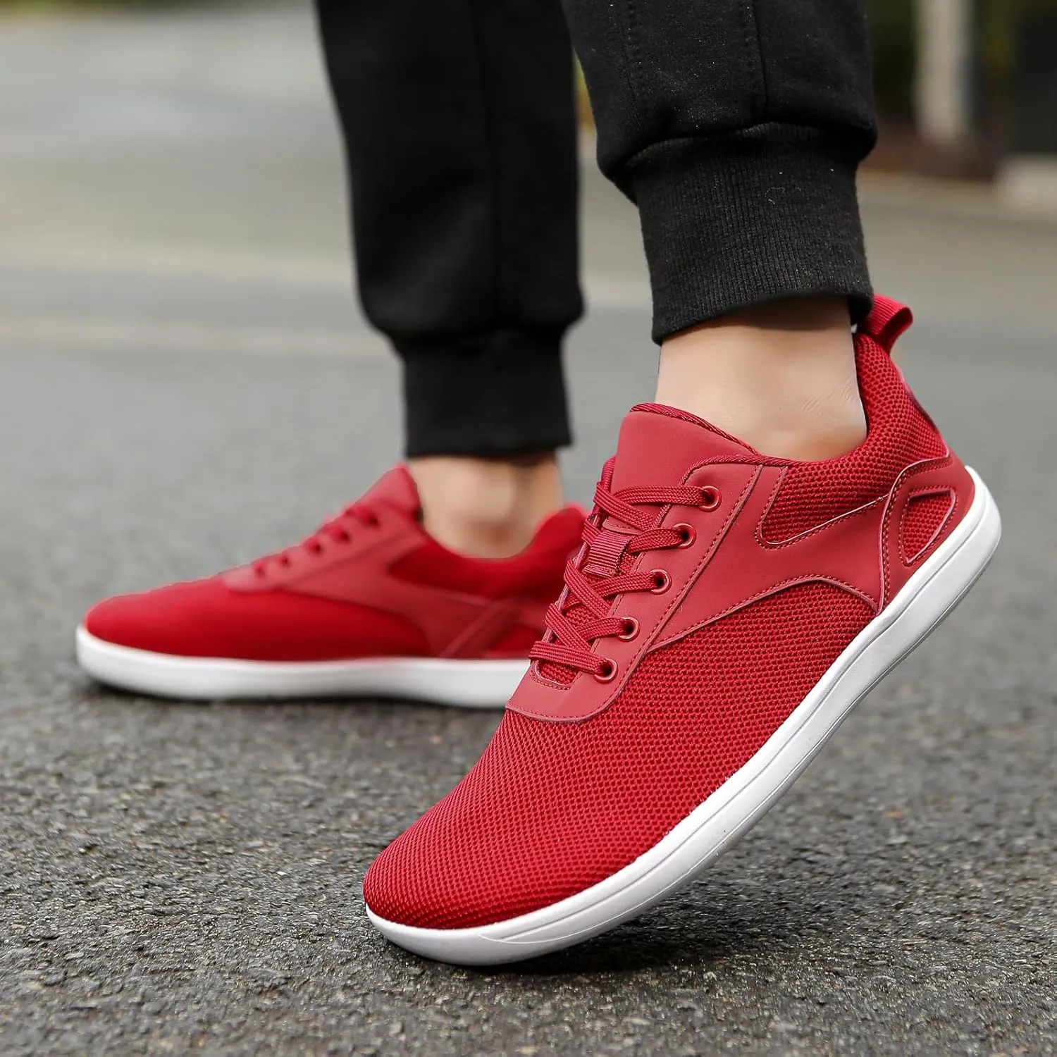 Women's Men's Barefoot Trail-Running Shoes Wide Toe-Box Zero-Drop Sole Optimal Traction Transitional Shoe Beginners Lifestyle Inspired Minimalist Toe Breathable Sneakers Box Grounded Footwear