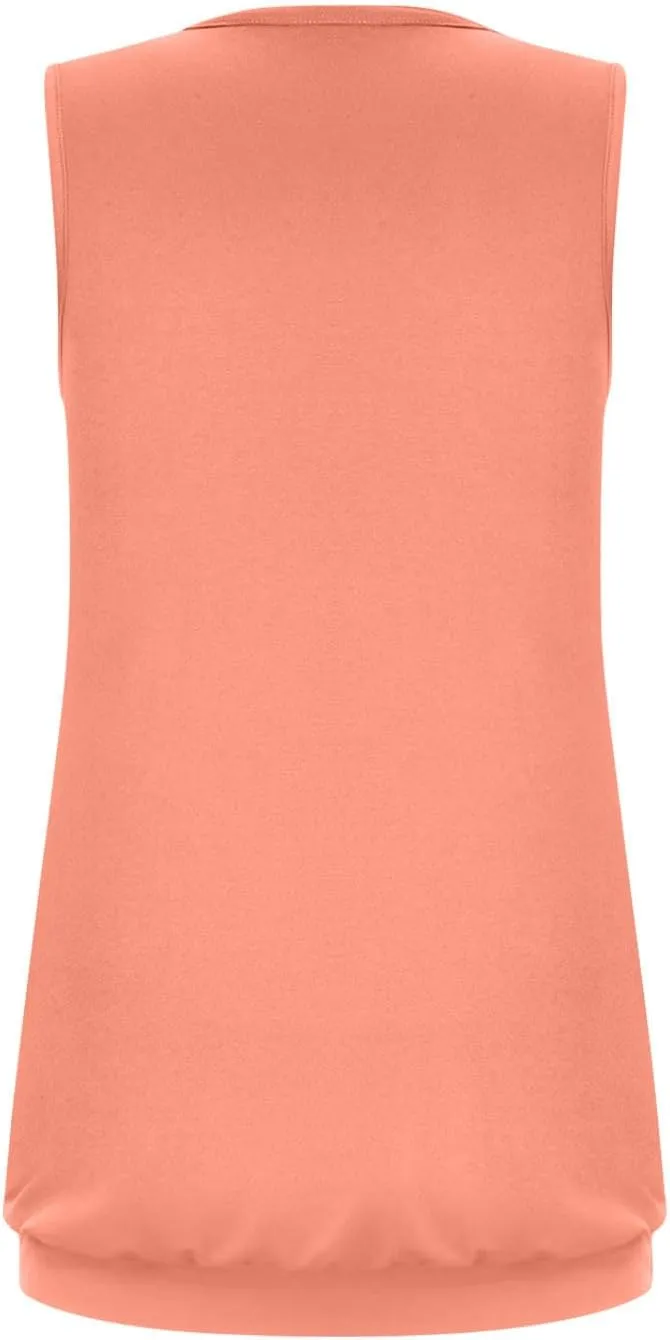 Women??s Shirt Ruffled Square Collar Tank Tops Solid Floral Printed Summer Casual Wrinkled Loose Fit Sleeveless Shirts