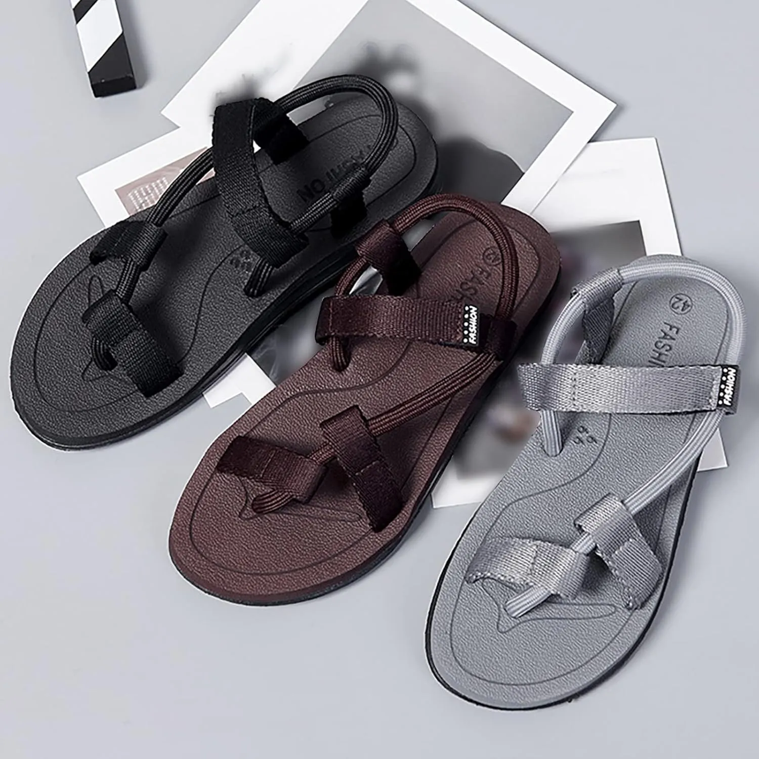Women's Sport Sandals Summer Slip On Hiking Sandals with Arch Support Open Toe Yoga Mat Ring Toe Beach Flip Flop Comfortable Wide Width Flip Flop