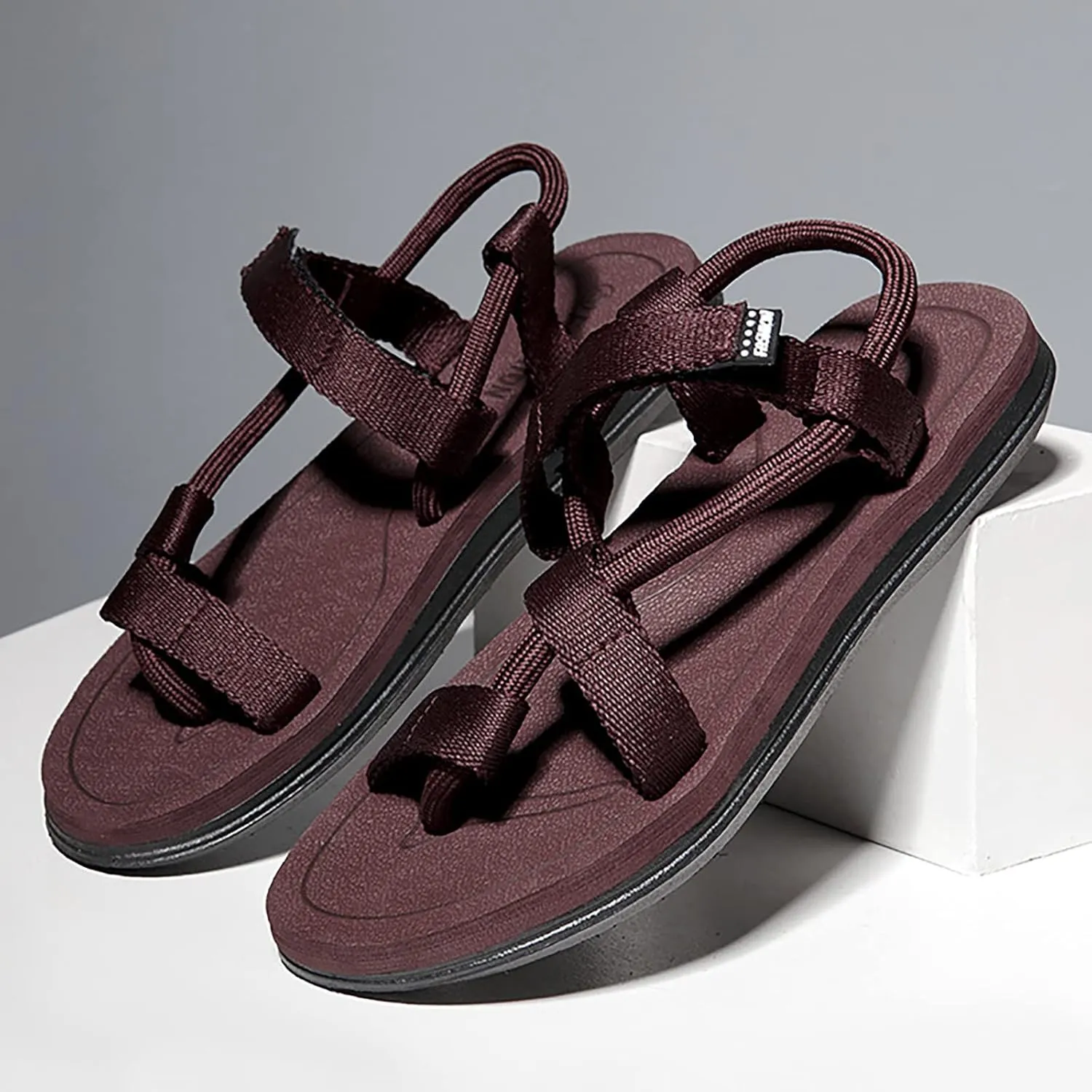 Women's Sport Sandals Summer Slip On Hiking Sandals with Arch Support Open Toe Yoga Mat Ring Toe Beach Flip Flop Comfortable Wide Width Flip Flop