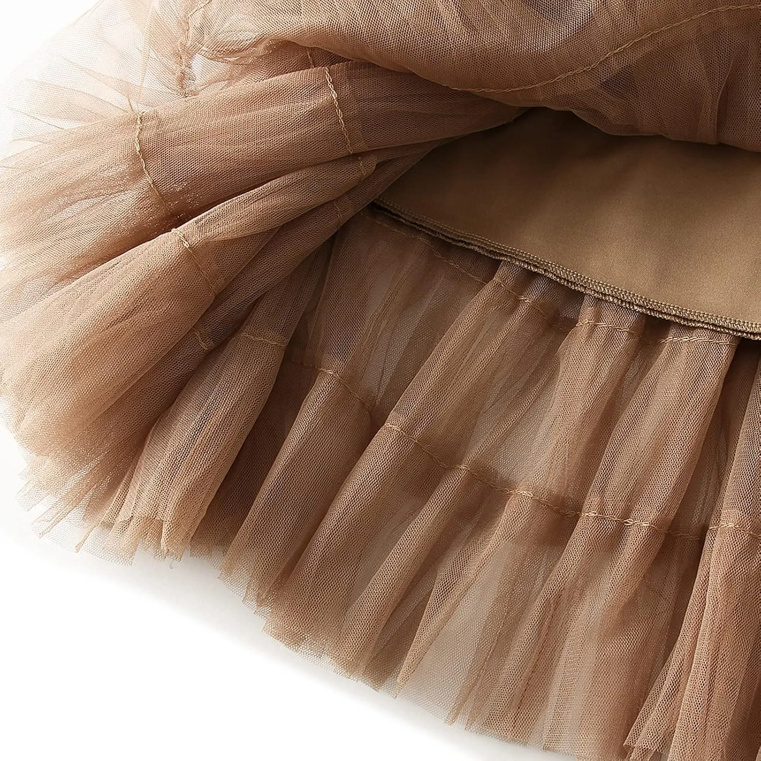 Womens Tiered Tulle Long Skirt A Line High Waist Layered Mesh Midi Skirts Pleated Ruffle Tutu Maxi Party Skirt